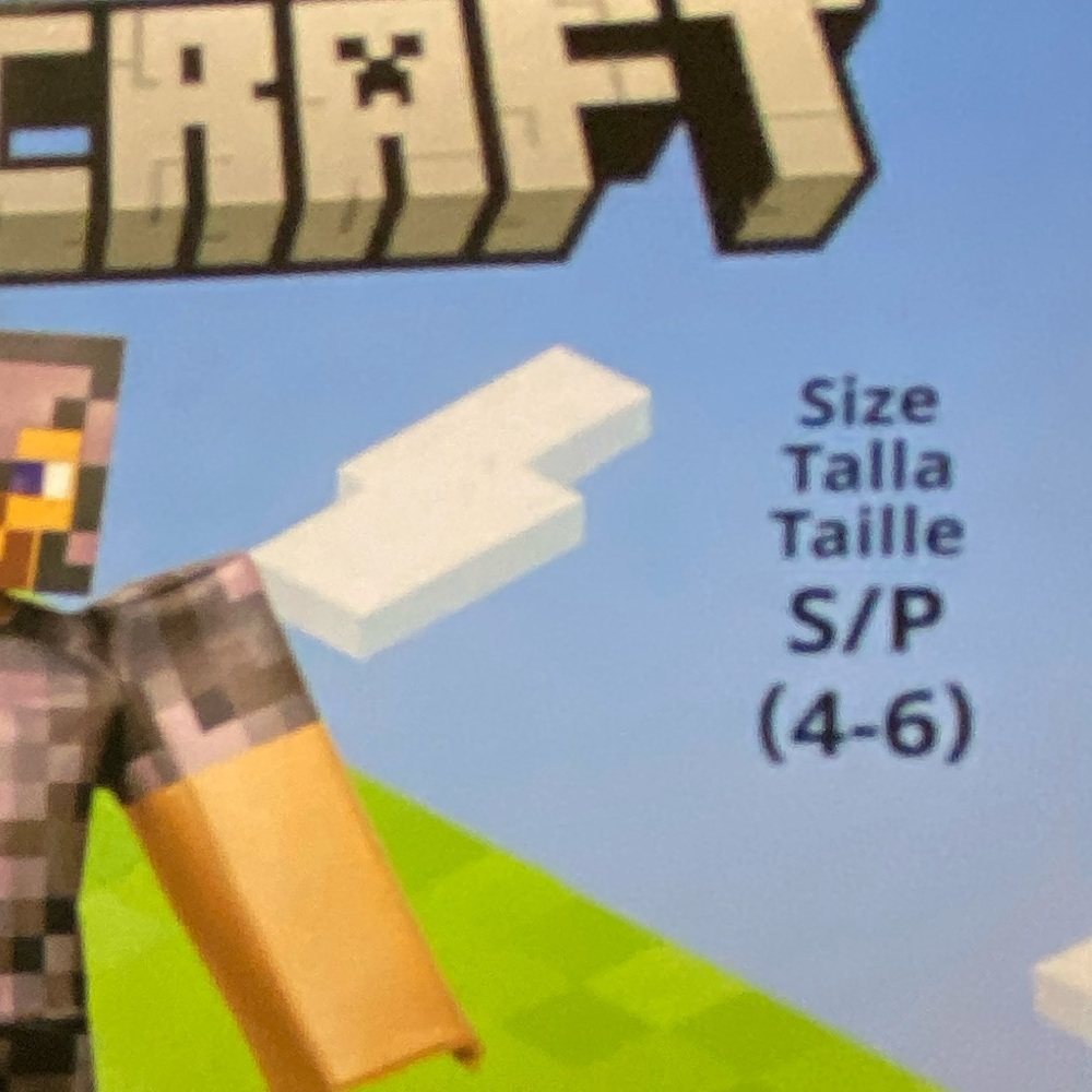 DISGUISE Minecraft Steve in Netherite Armor Halloween Costume Child’s Sz Sm 4-6 - Picture 11 of 11